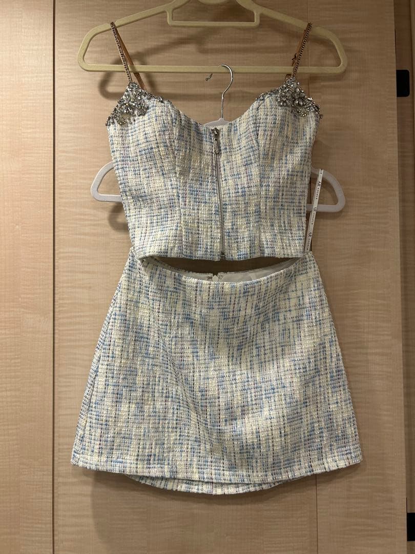 AngelR ミニドレス ツイード セパレート