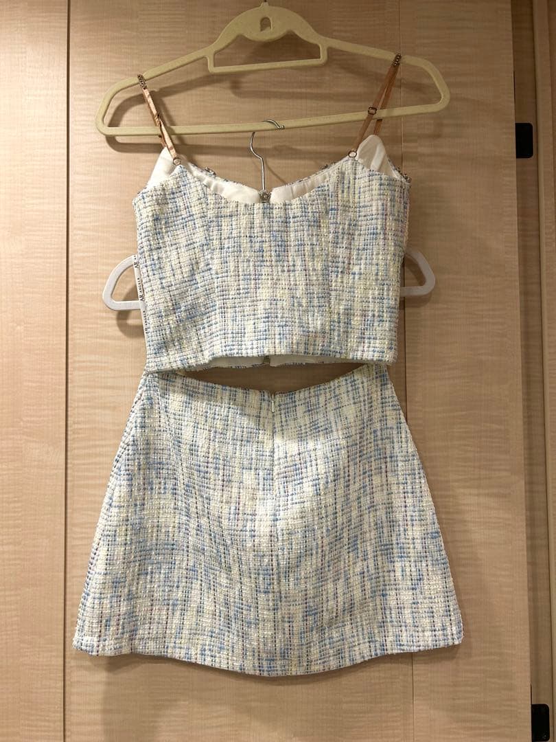 AngelR ミニドレス ツイード セパレート