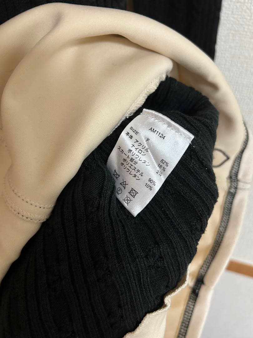 【ANDMARY】 Regina cable mini dress