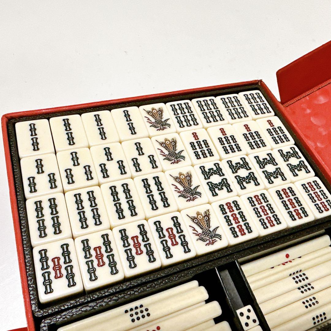 希少品 麻雀牌 関東書体 金牌 金彩 三枚羽根