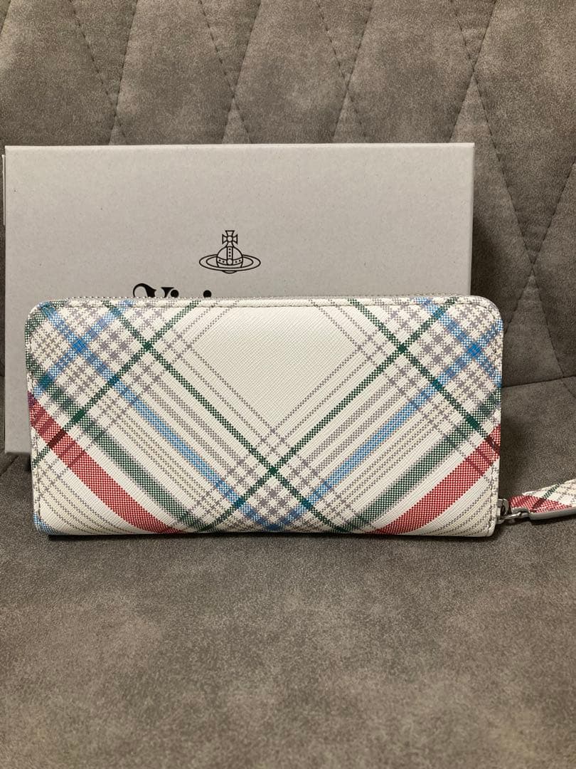 VivienneWestwood　長財布　ラウンドファスナー　タータンチェック