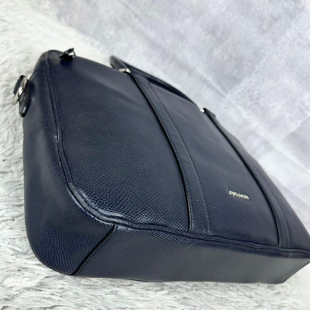 極美品 COACH レザー 2way ビジネスバッグ ダブルファスナー 斜め掛け