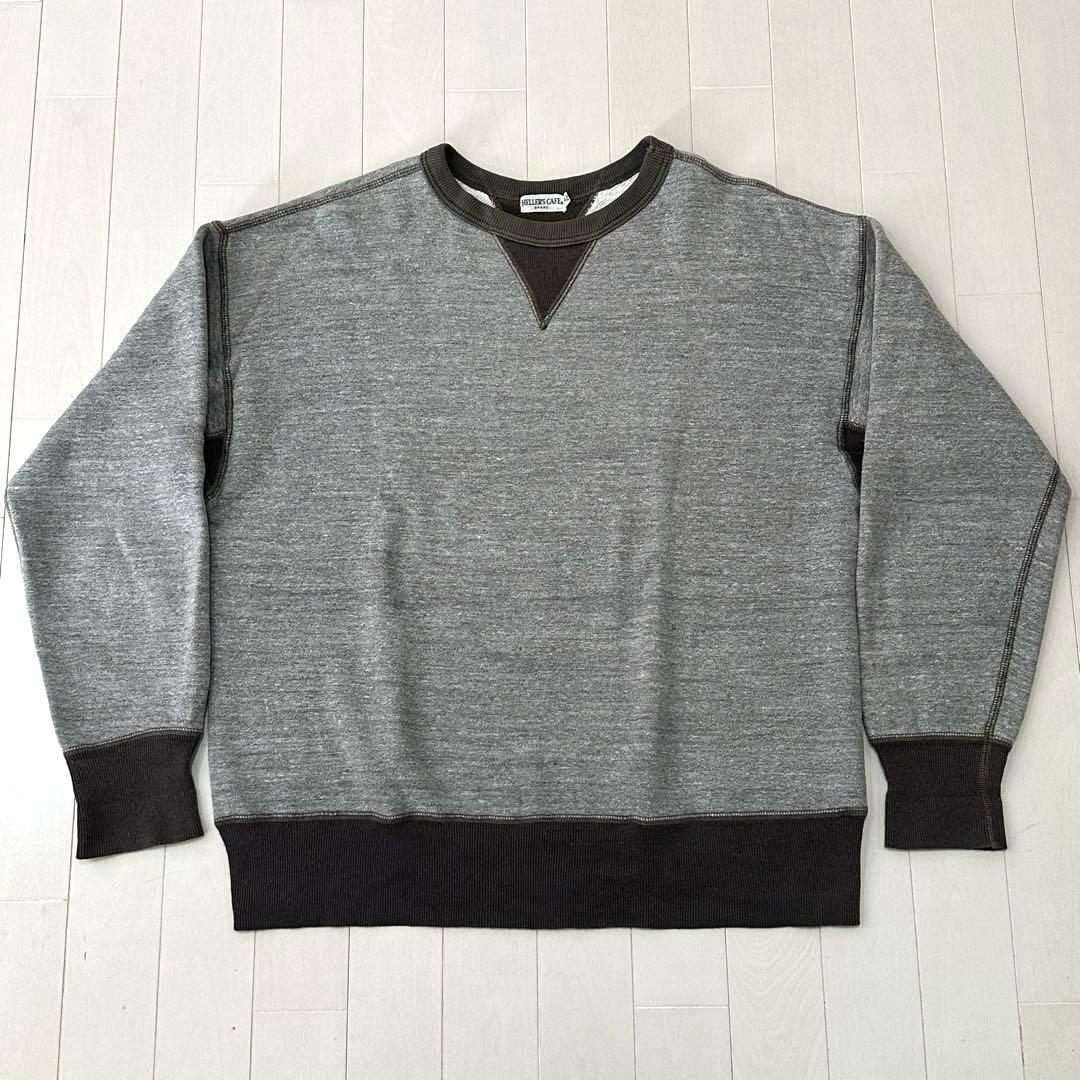 ウエアハウス ヘラーズカフェ ツートン 両Vスウェット 42 403 401