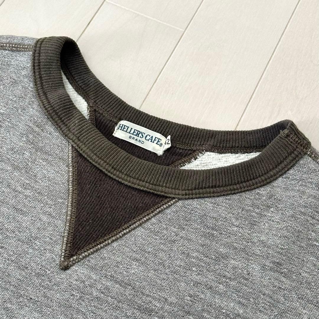 ウエアハウス ヘラーズカフェ ツートン 両Vスウェット 42 403 401