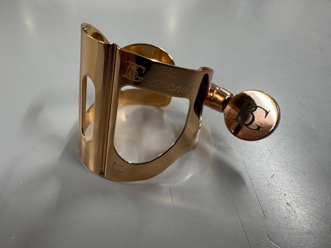 BG アルトサックス リガチャー L10PGP ピンクゴールドプレート 美品