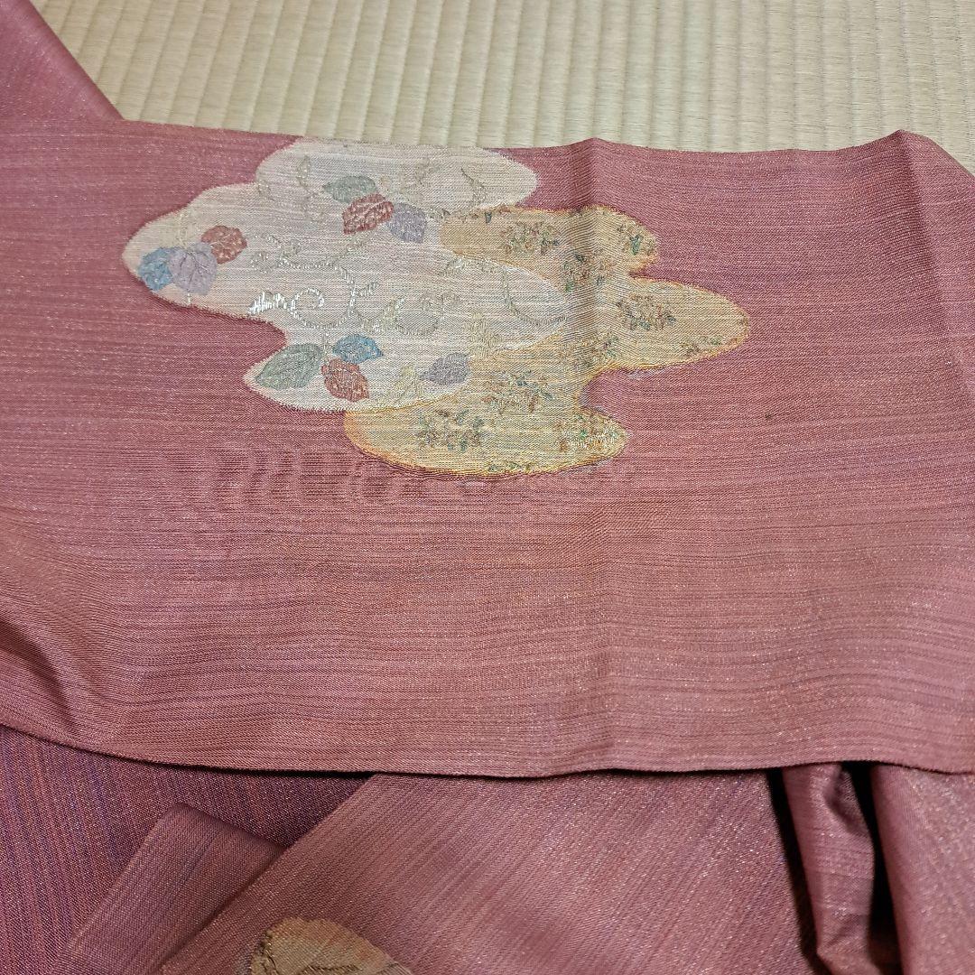 さくまる　長襦袢、正絹ちりめん半衿、化繊半衿+スリーシーズン袋帯