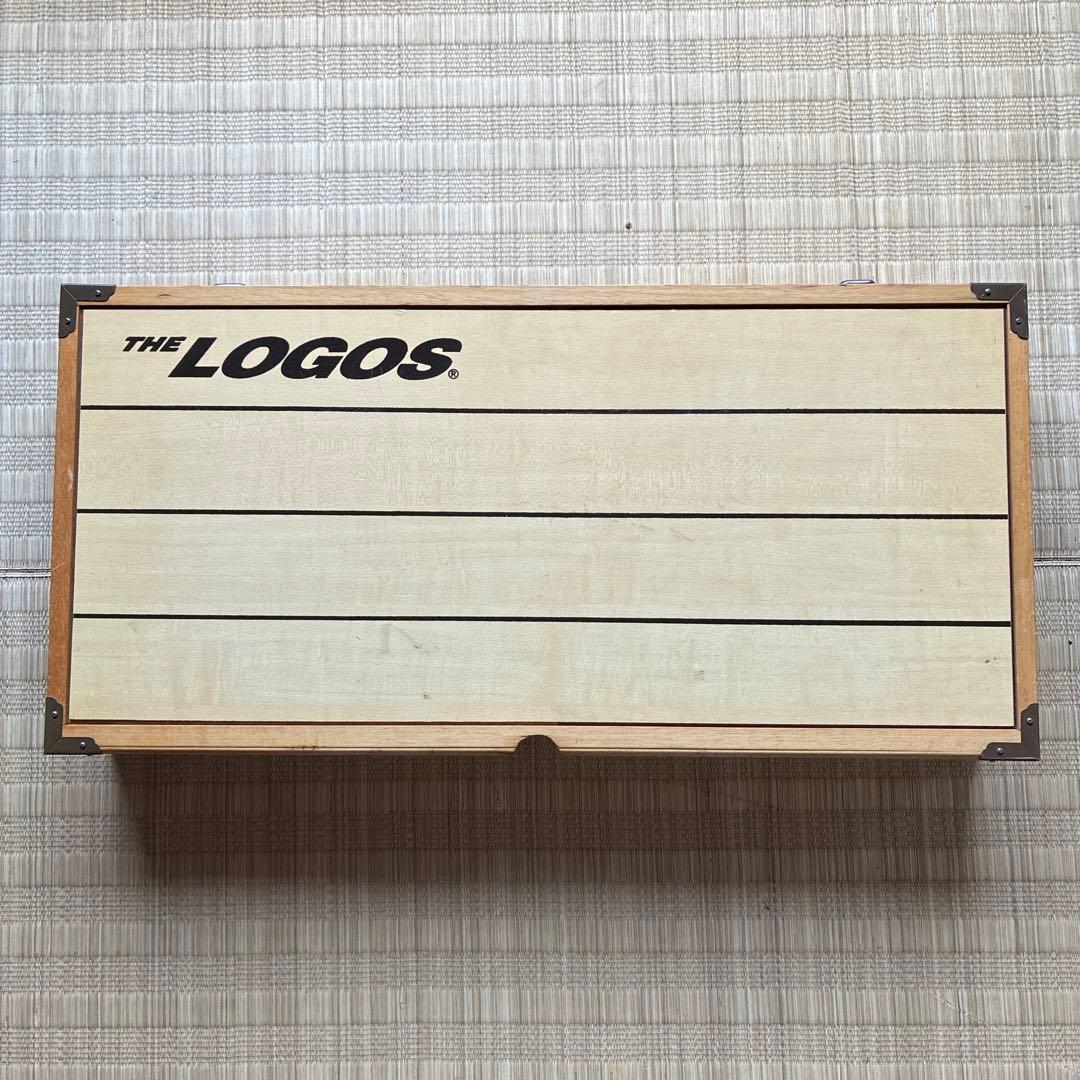 美品　ロゴス　アウトドア　ウッド　テーブルチェアセット　キャンピング