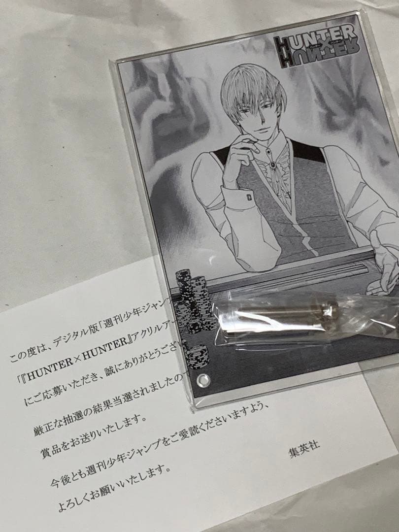 B*）様 HUNTER×HUNTER 定期購読者限定 アクリルアートボード ヒソ
