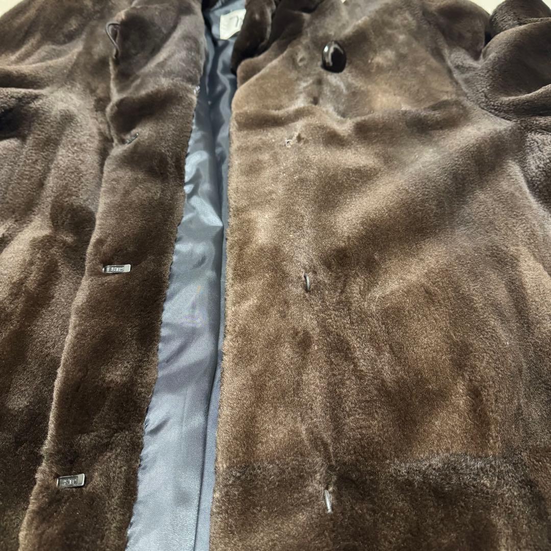 d*9様 【Nakamura Fur】ミンク毛皮ロングコート 茶