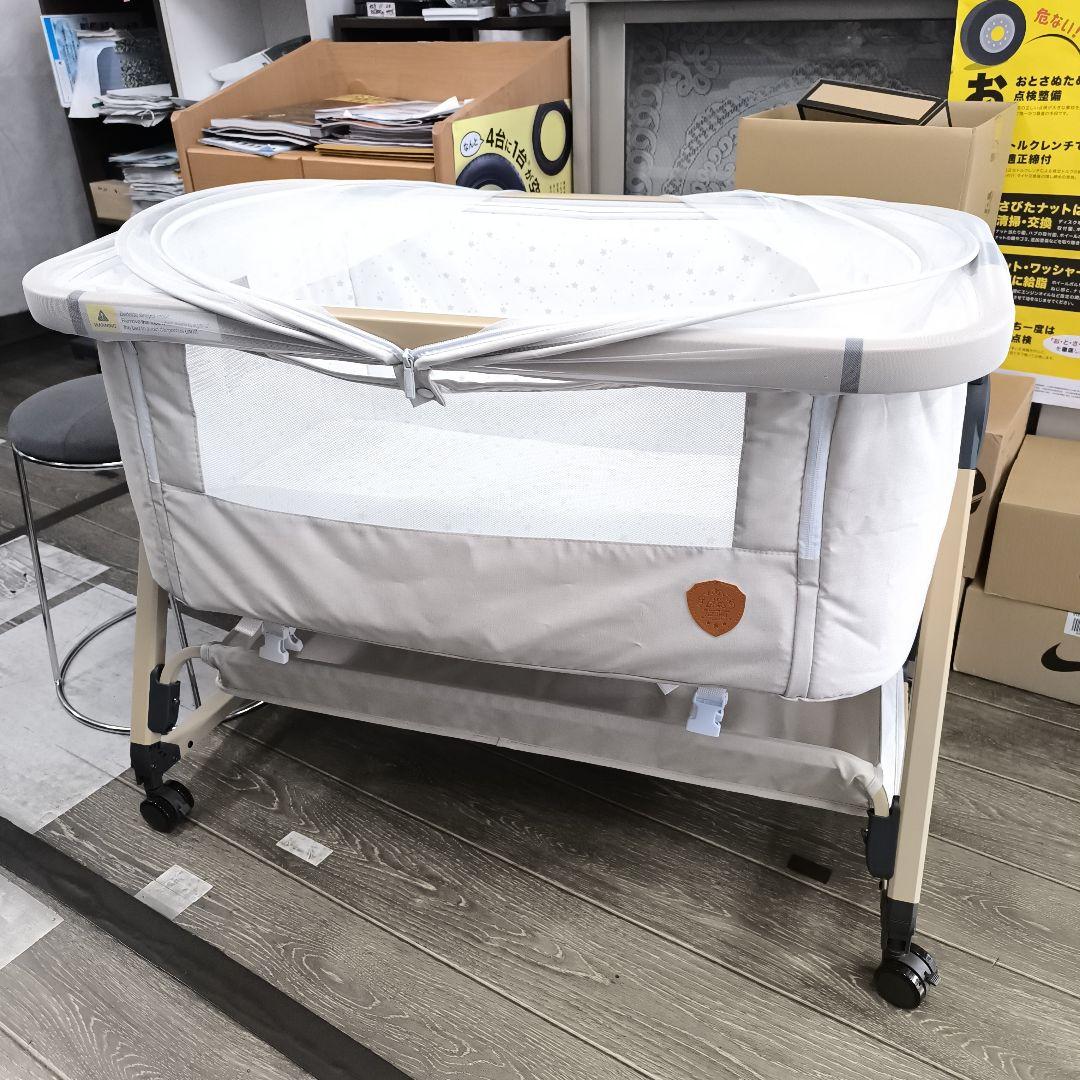 こ*こ様 HZDMJ ベビーベッド ベージュ 2024年購入品 中古
