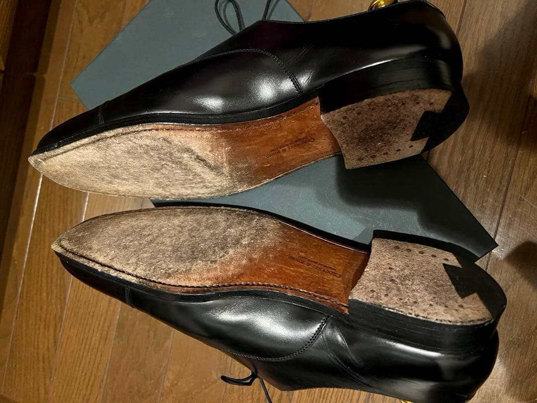 箱袋付！Crockett&Jones hallam ストレートチップ革靴71/2