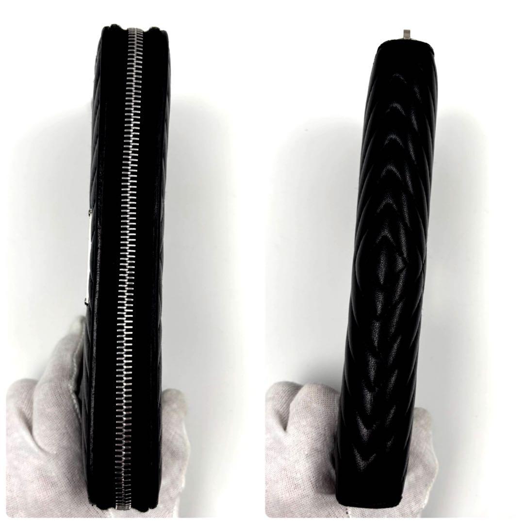 ✨美品✨　プラダ ダイアグラム 長財布 トライアングル キルティング ラムレザー