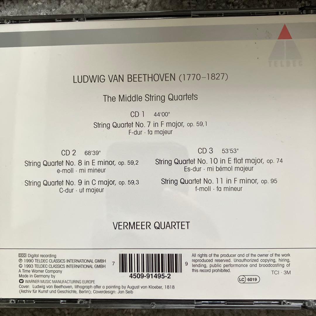 ベートーヴェンTHE COMPLETE STRINGS QUARTETS CD9