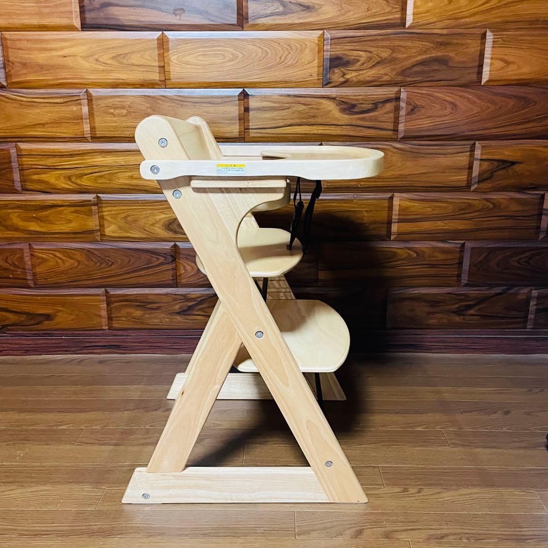 ✩極美品✩ カトージ プレミアムベビーチェア S ナチュラルウッド ハイチェア