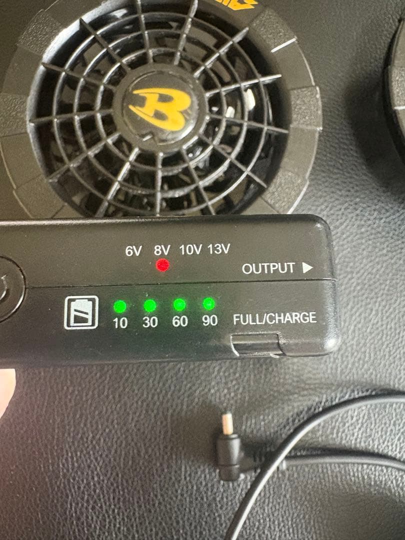 バートル13vファン、バッテリーと充電器セット