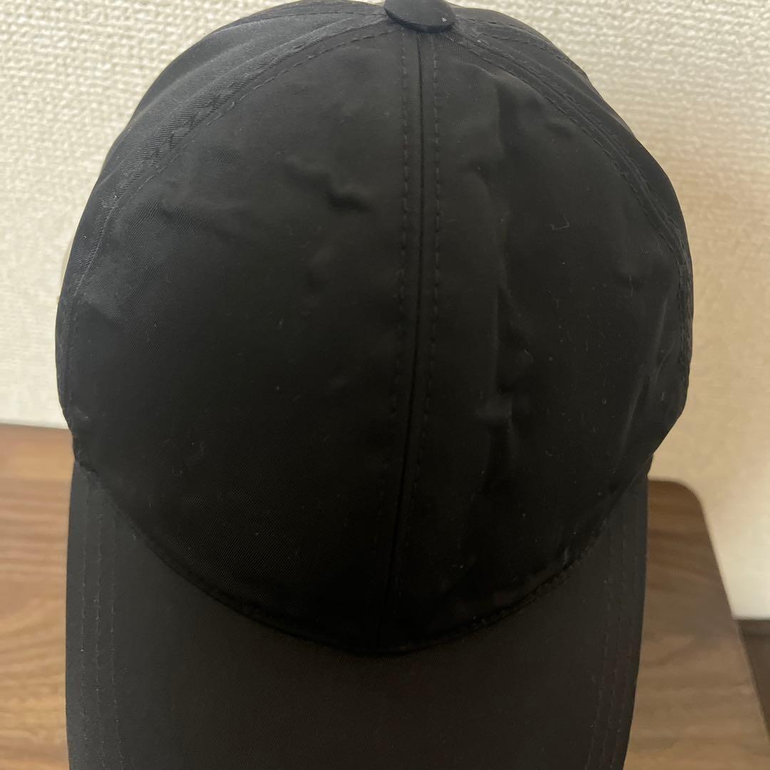 PRADA(プラダ) ナイロンベースボールキャップ　 ブラック