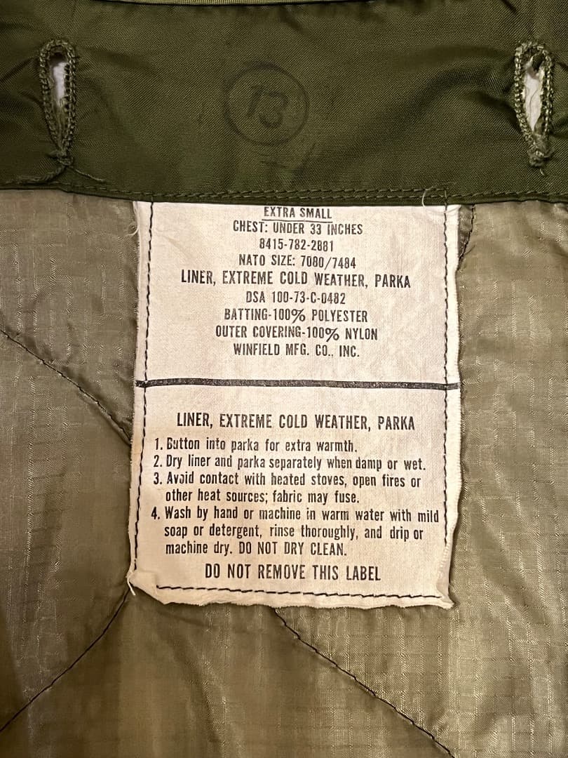 RIKU　 80s M-65 フィッシュテール パーカー3点