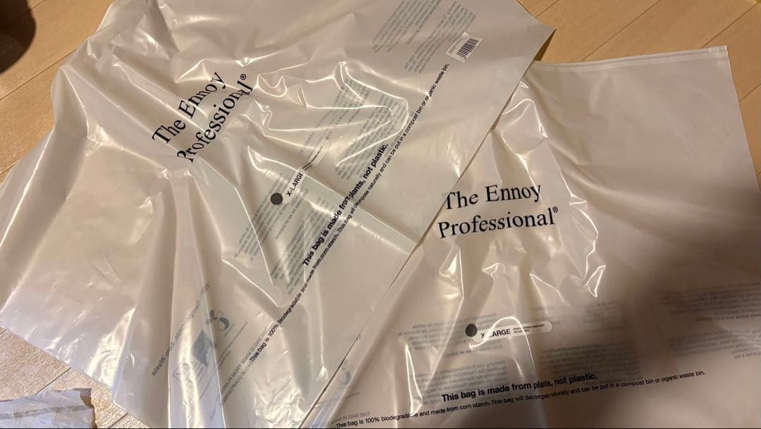 ENNOY グレー フード付きナイロンジャケット