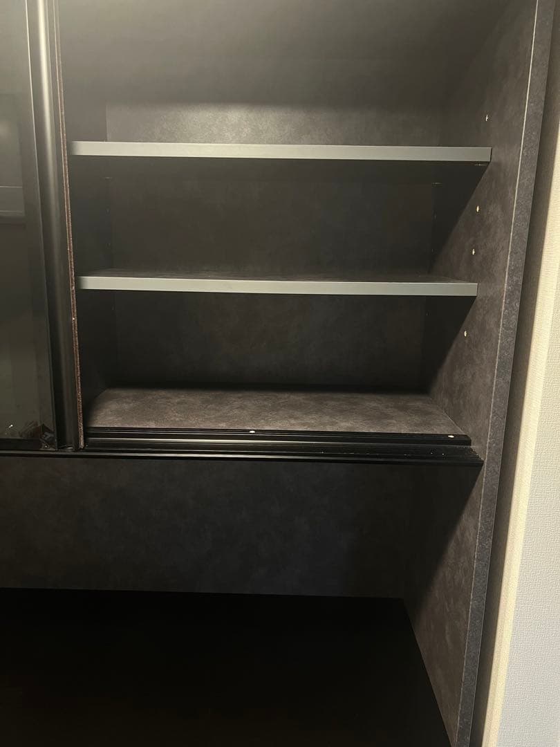 チョコレートたべたい　ブラックセラミック調 キッチンボード120