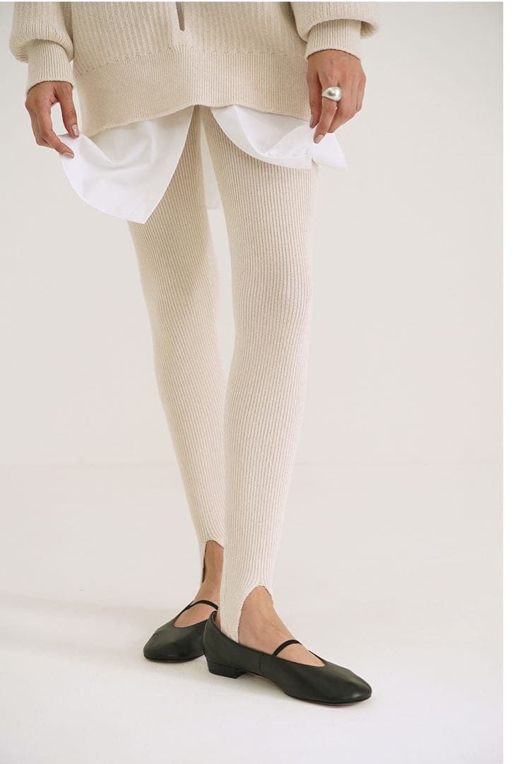 レッグウェア CLANE MIX COLOR KNIT TRENKER