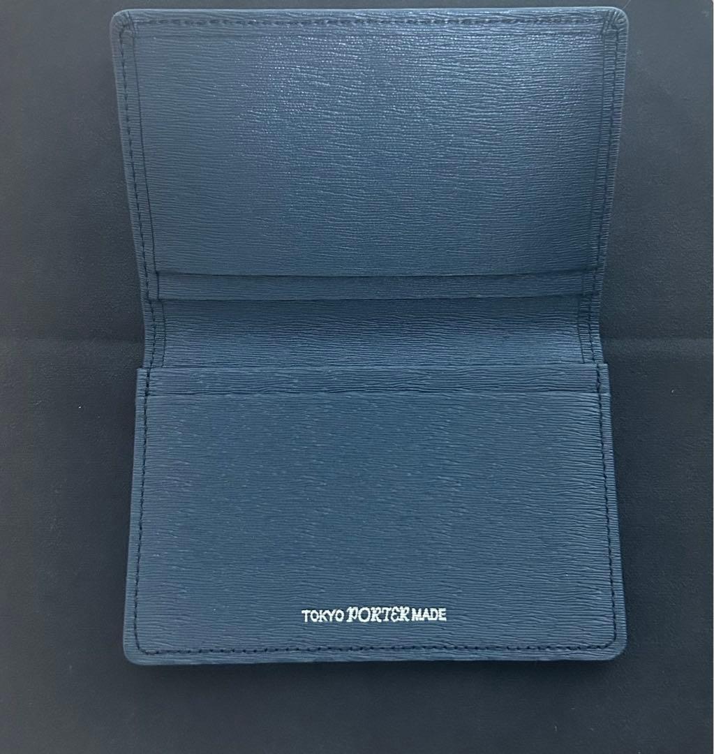 【極美品】PORTER ポーター カードケース 名刺入れ ネイビー！ビジネス