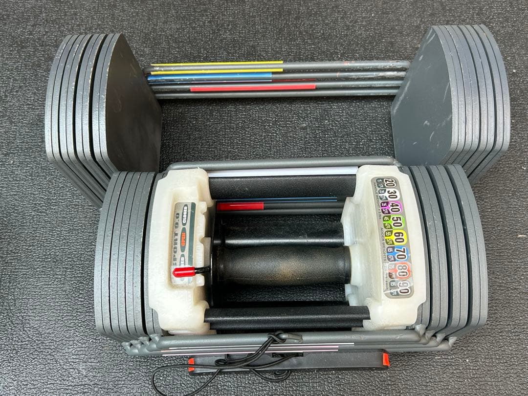 パワーブロック　ブロックダンベル　90ポンド　約41キロ　2個セット　可変式