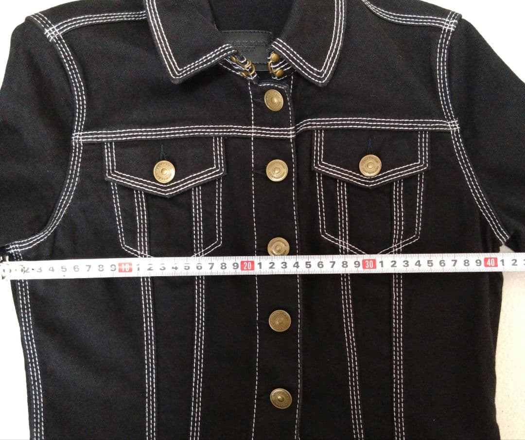 バーバリー BURBERRY BRIT 黒デニムジャケット サイズS