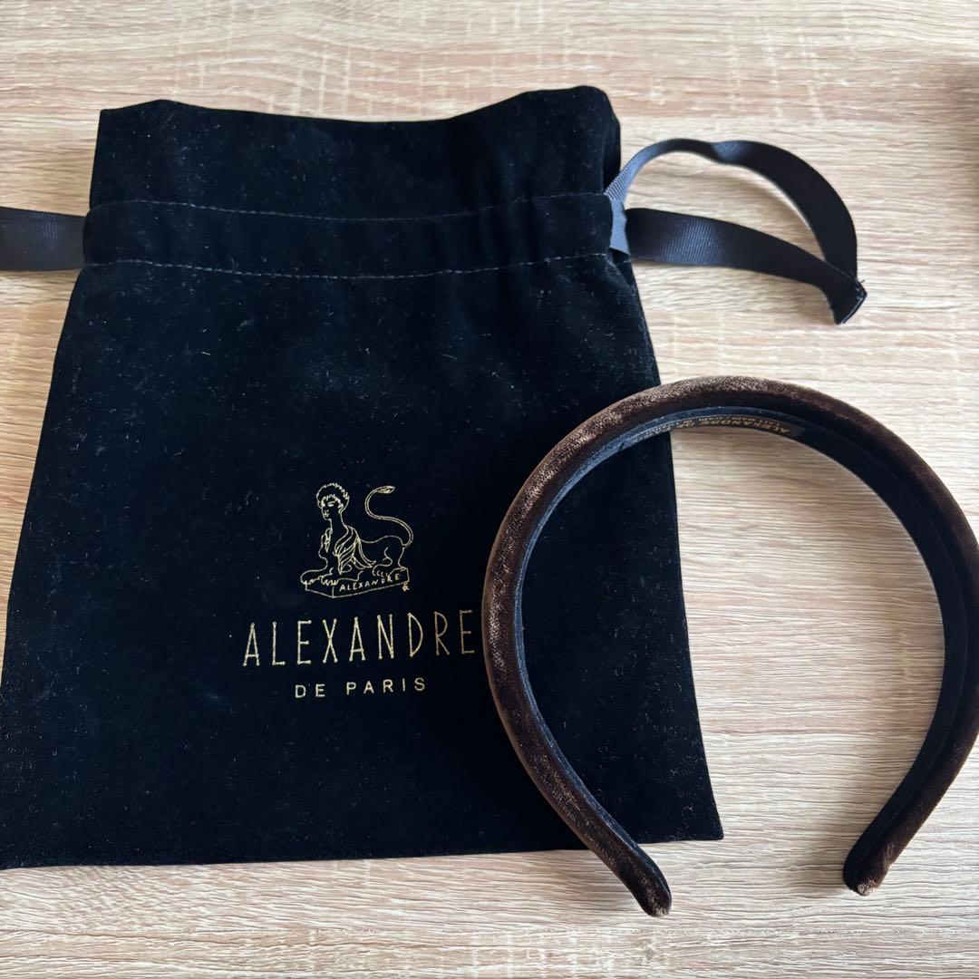 KRSさま専用　ALEXANDRE DE PARIS カチューシャ　ベロア