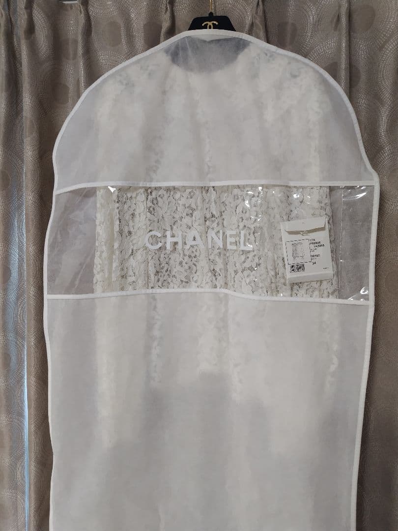 専用【希少／美品】CHANEL 長袖ブラウス 総レース ティアード フラワー