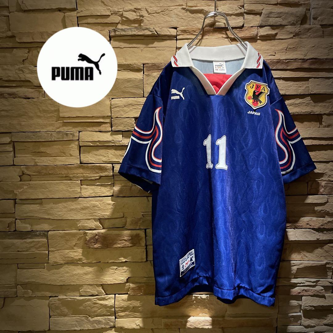 【正規品】PUMA×日本代表/炎/#11三浦知良/キングカズ/ユニフォーム/L