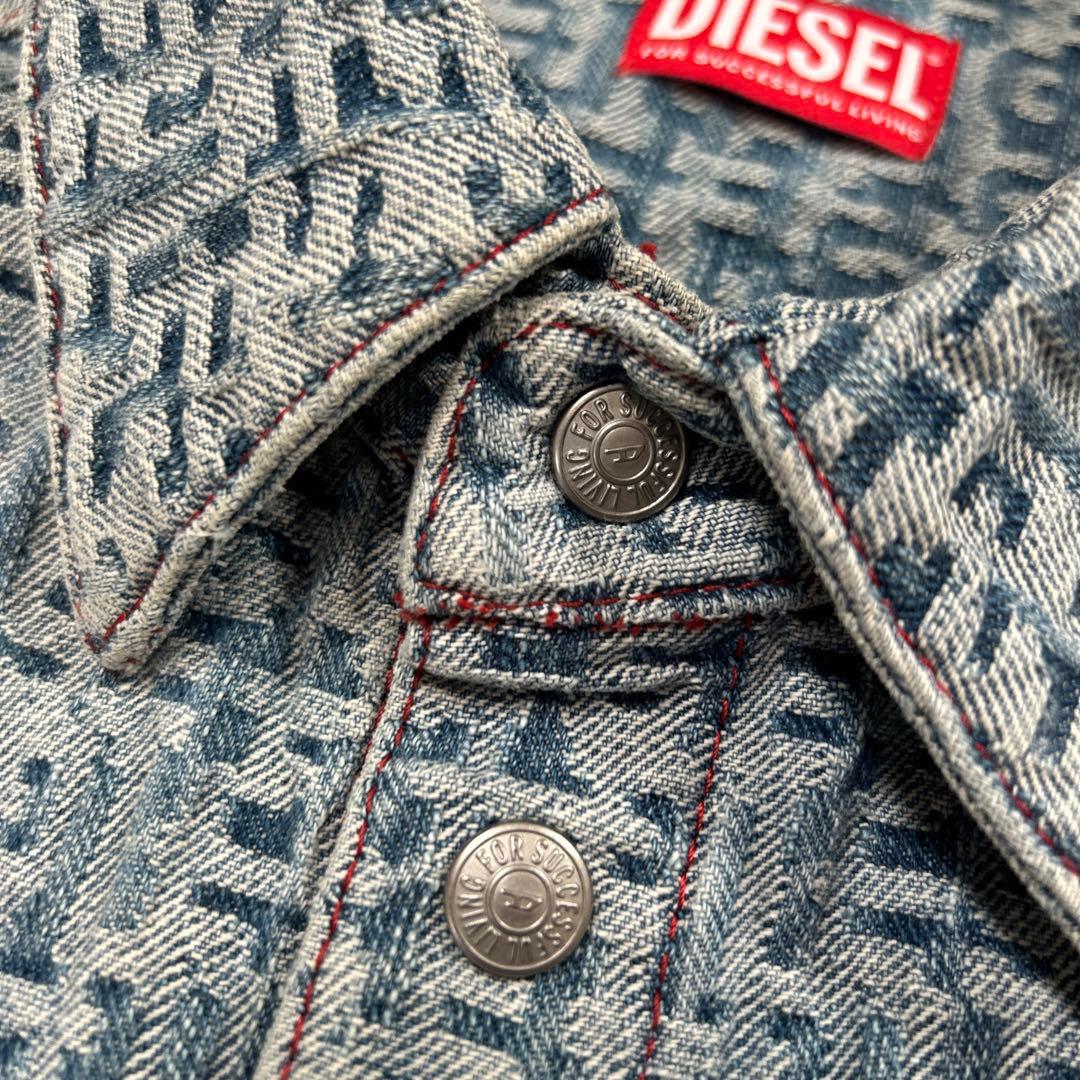 【☆極美品XXL☆】DIESEL Gジャン デニムジャケット XXL相当 総柄