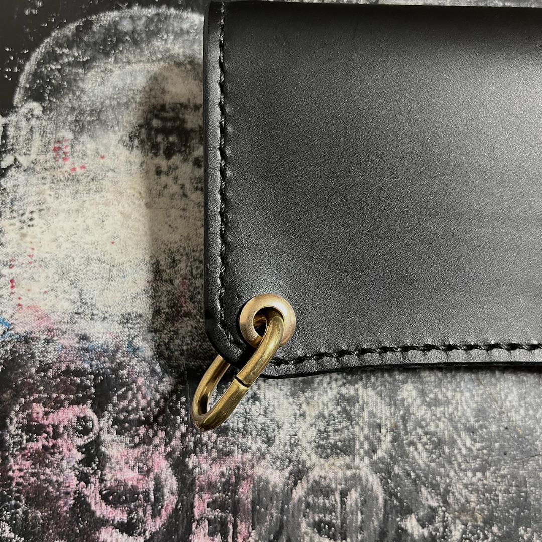 トラッカーウォレット イタリアレザー 3層 長財布 折り財布 #338ミドル