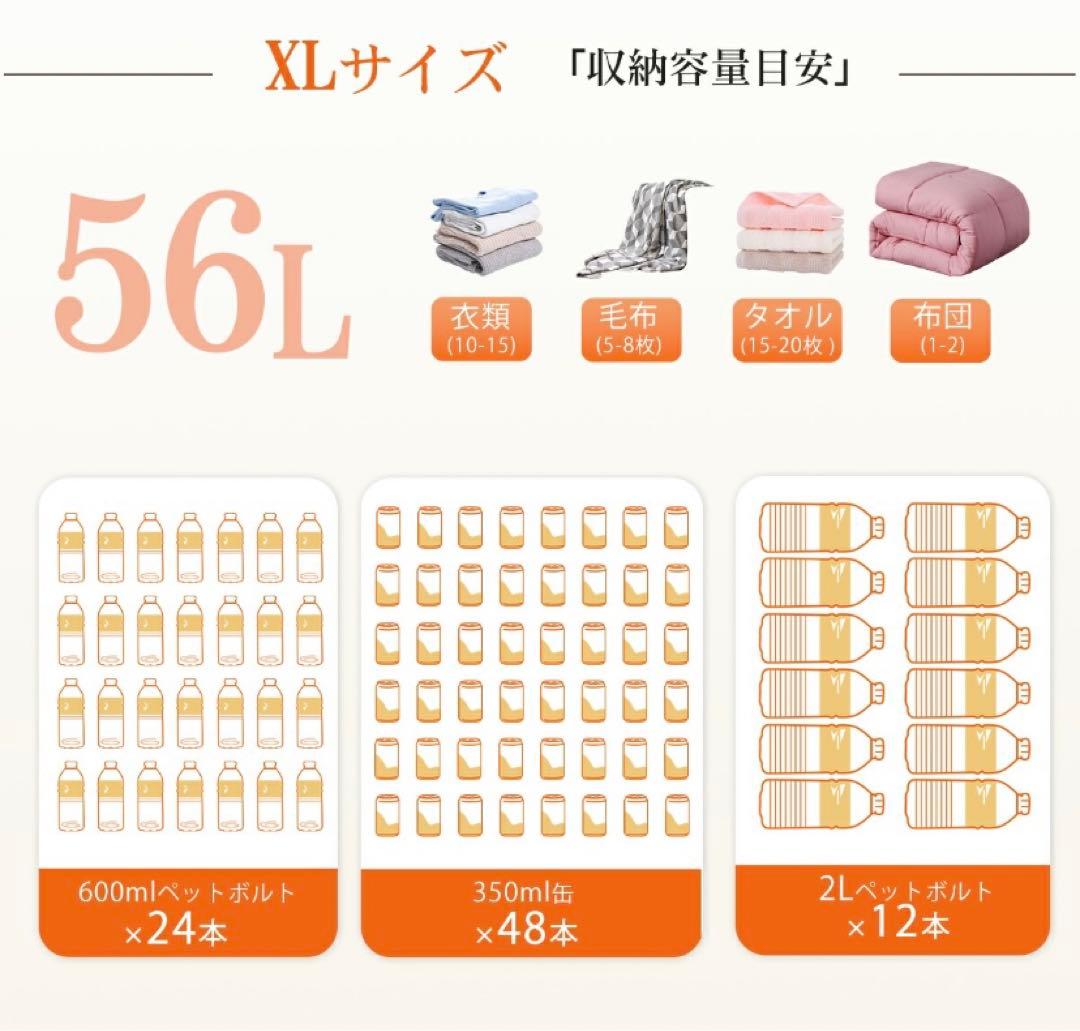 大容量折りたたみ収納ボックス コンテナボックス キャスター付き ブラウン 5個