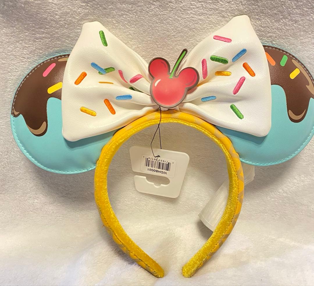 海外ディズニー　ラウンジフライ　チョコミント　カチューシャ　ヴァネロペ