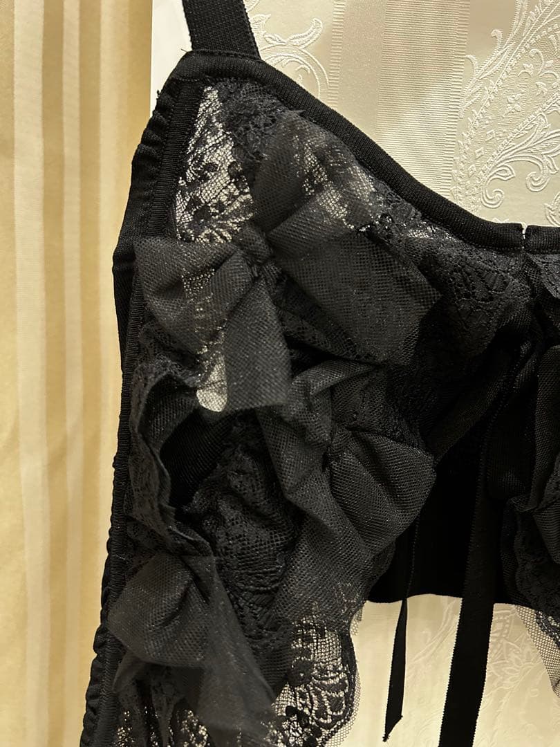 S64:新品❣️リボン キャミソール 単品 ブラック サイズ44