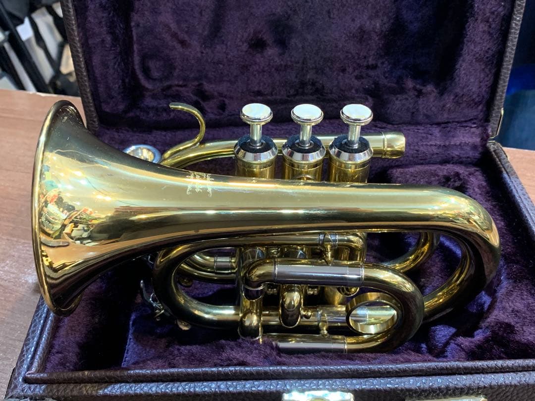 Heinrich へインリッチ ケース付 ポケットトランペット