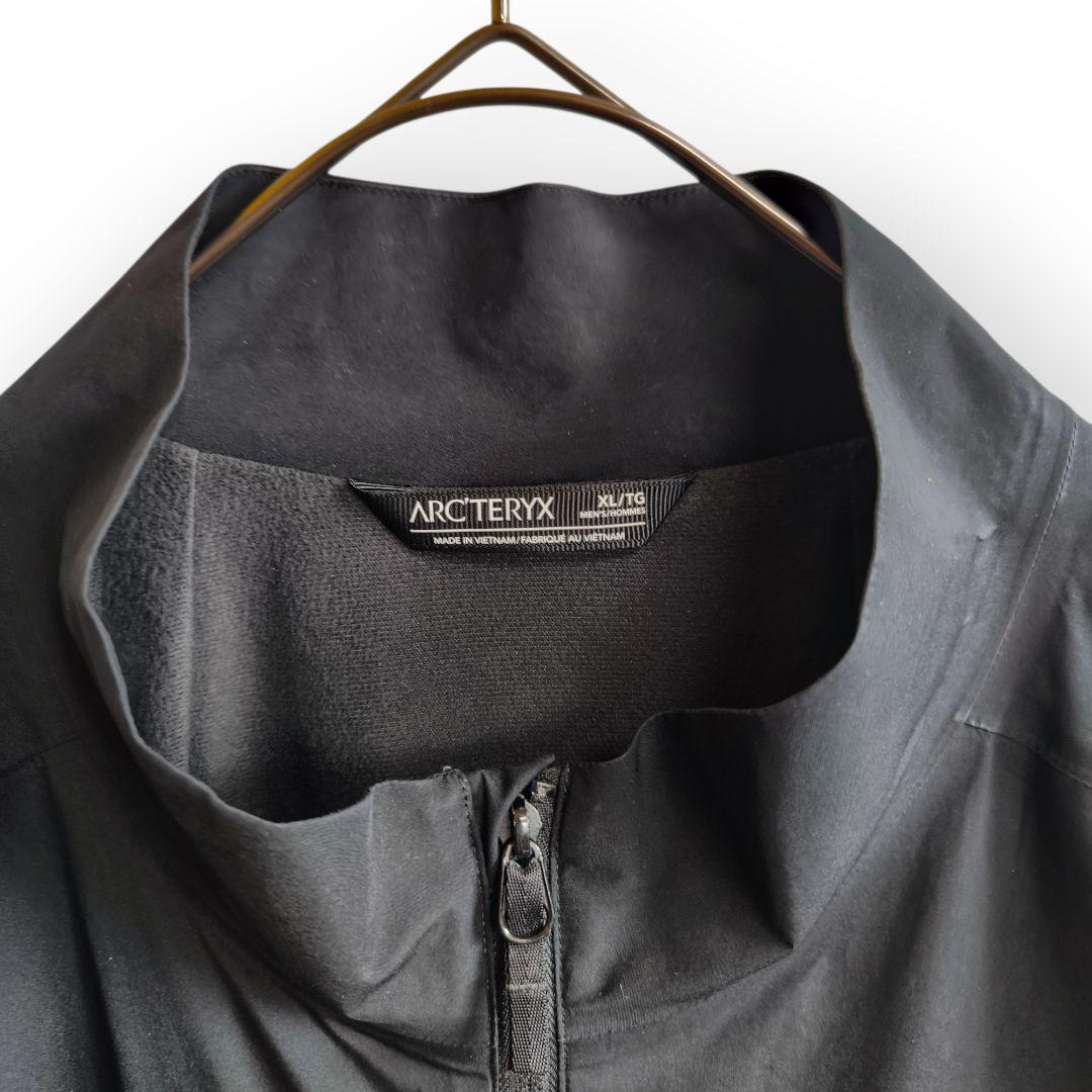 希少XL アークテリクス ソラノジャケット 黒 GORE-TEX 刺【A207】