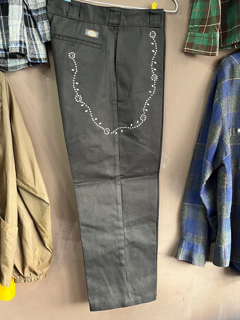 ディッキーズ 874 カスタムスタッズパンツ W34黒 キムタク HTC