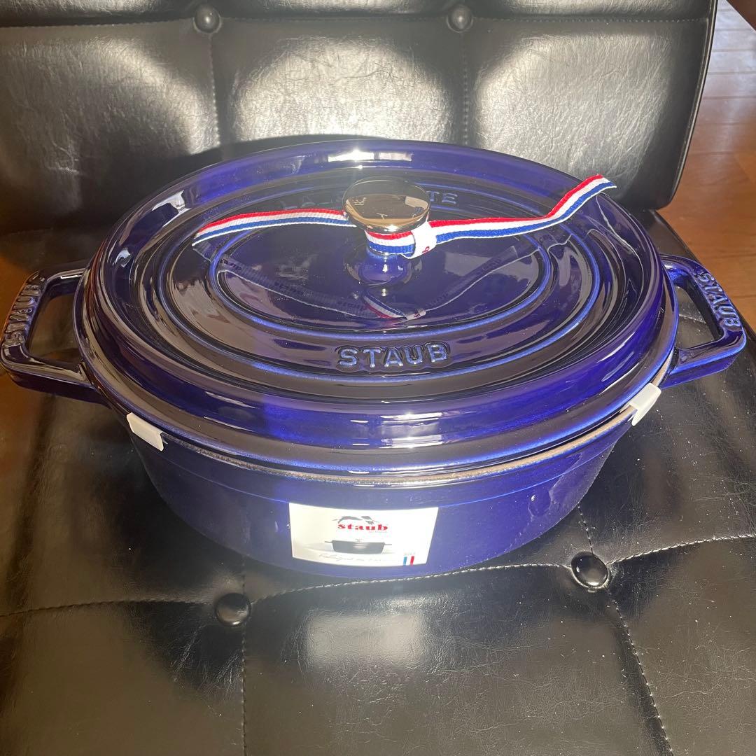未使用⭐︎STAUB ⭐︎ストウブ⭐︎ピコココット⭐︎オーバル⭐︎27センチ⭐︎グランブルー