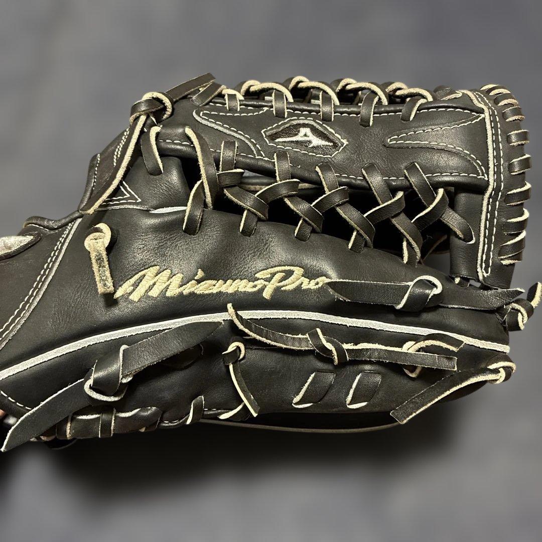 【1月限定】Mizuno Pro 軟式グローブ 黒　イチロー