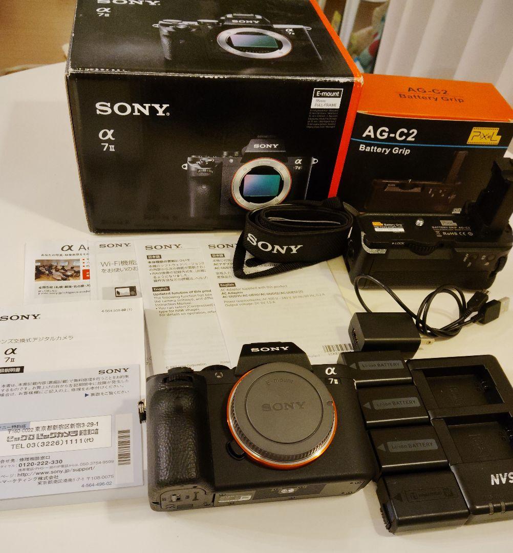 n*o様 超美品 SONY α7 II ミラーレス一眼 バッテリーグリップ付