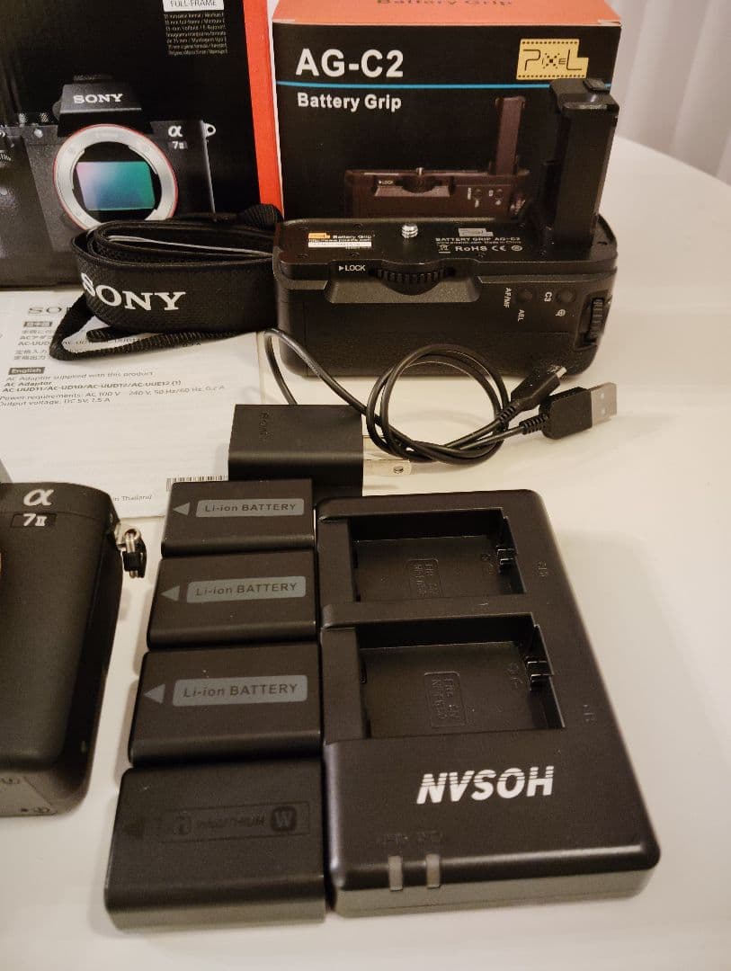 n*o様 超美品 SONY α7 II ミラーレス一眼 バッテリーグリップ付