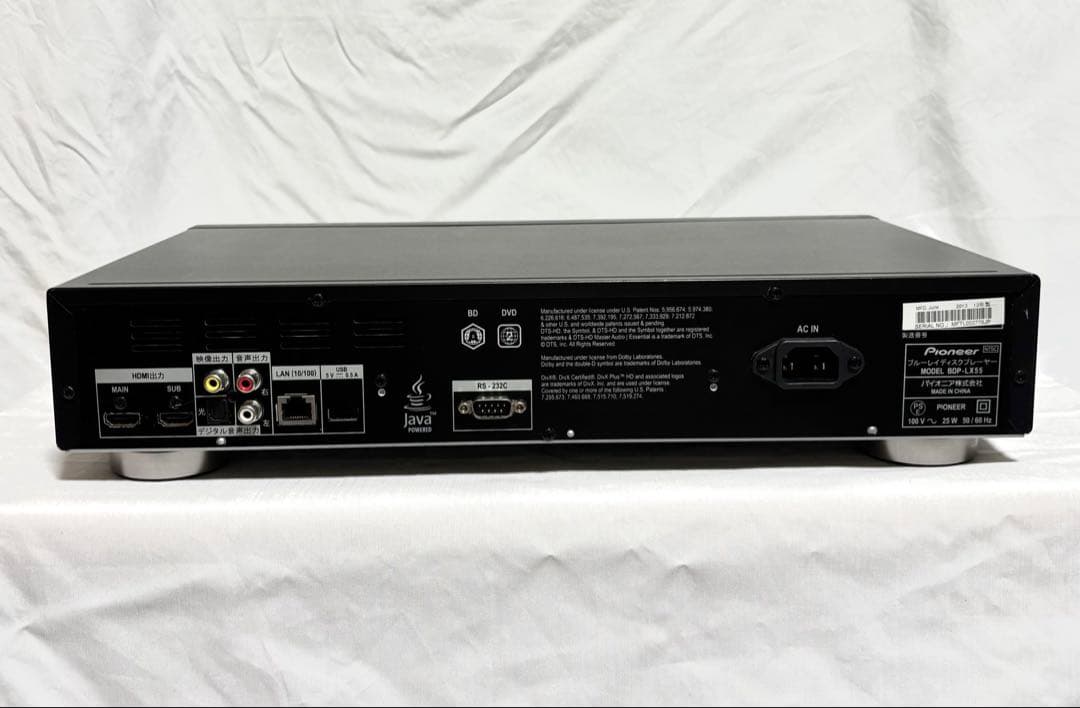 Pioneer ブルーレイディスクプレーヤー BDP-LX55 2013年製