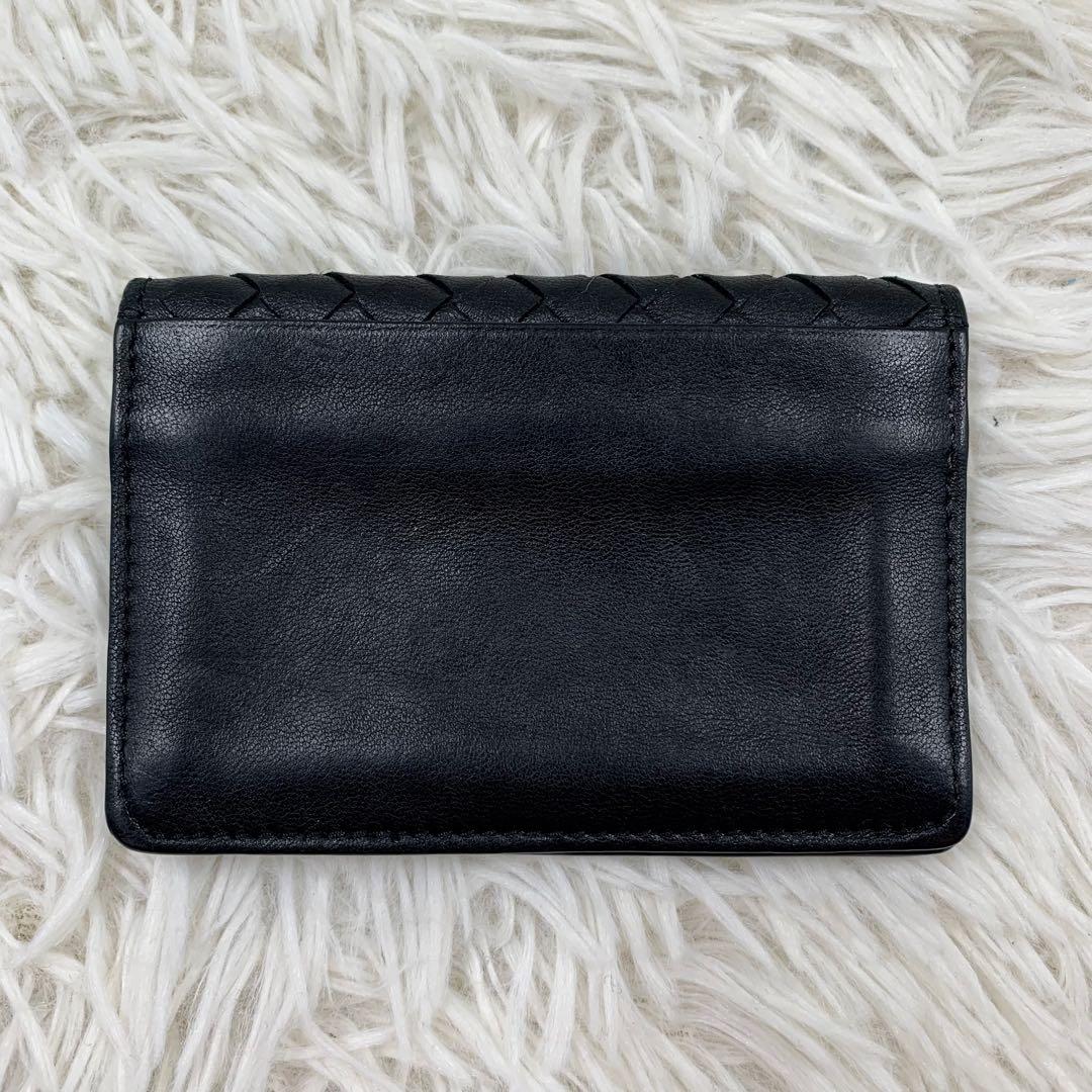 【✨極美品✨】 ボッテガヴェネタ イントレチャート 名刺入れ ブラック