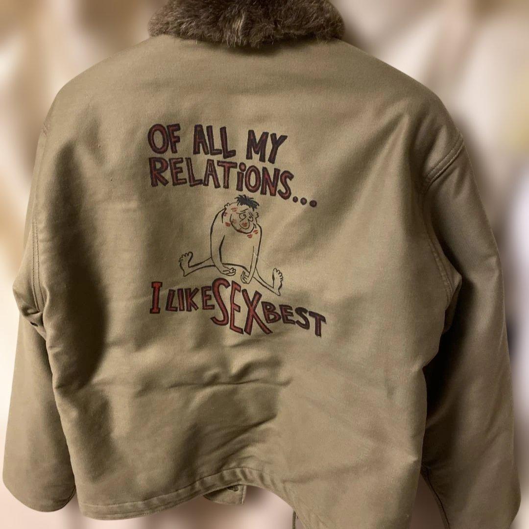 最終値下げ。N1デッキジャケット　50年代転写シート付き。山田レン