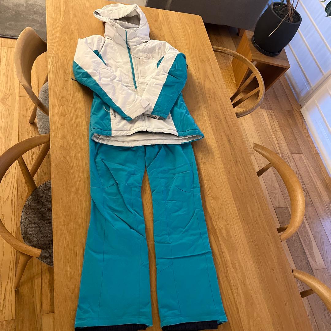 値下げSalomon スキーウェア 女性用 XS ホワイト/ターコイズ