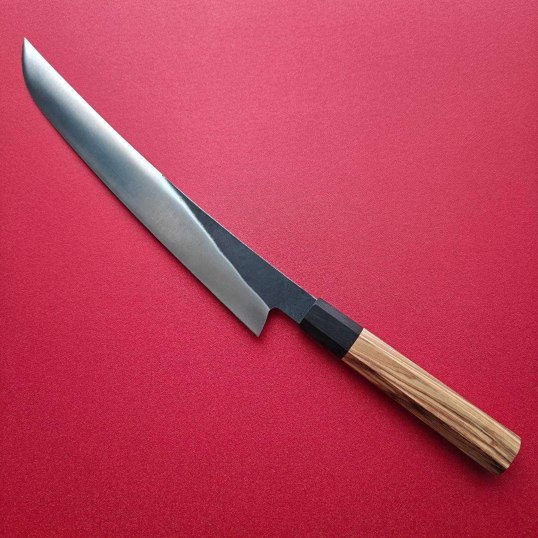 新品　先丸柳刃　筋引き　モリブデン鋼　八角柄