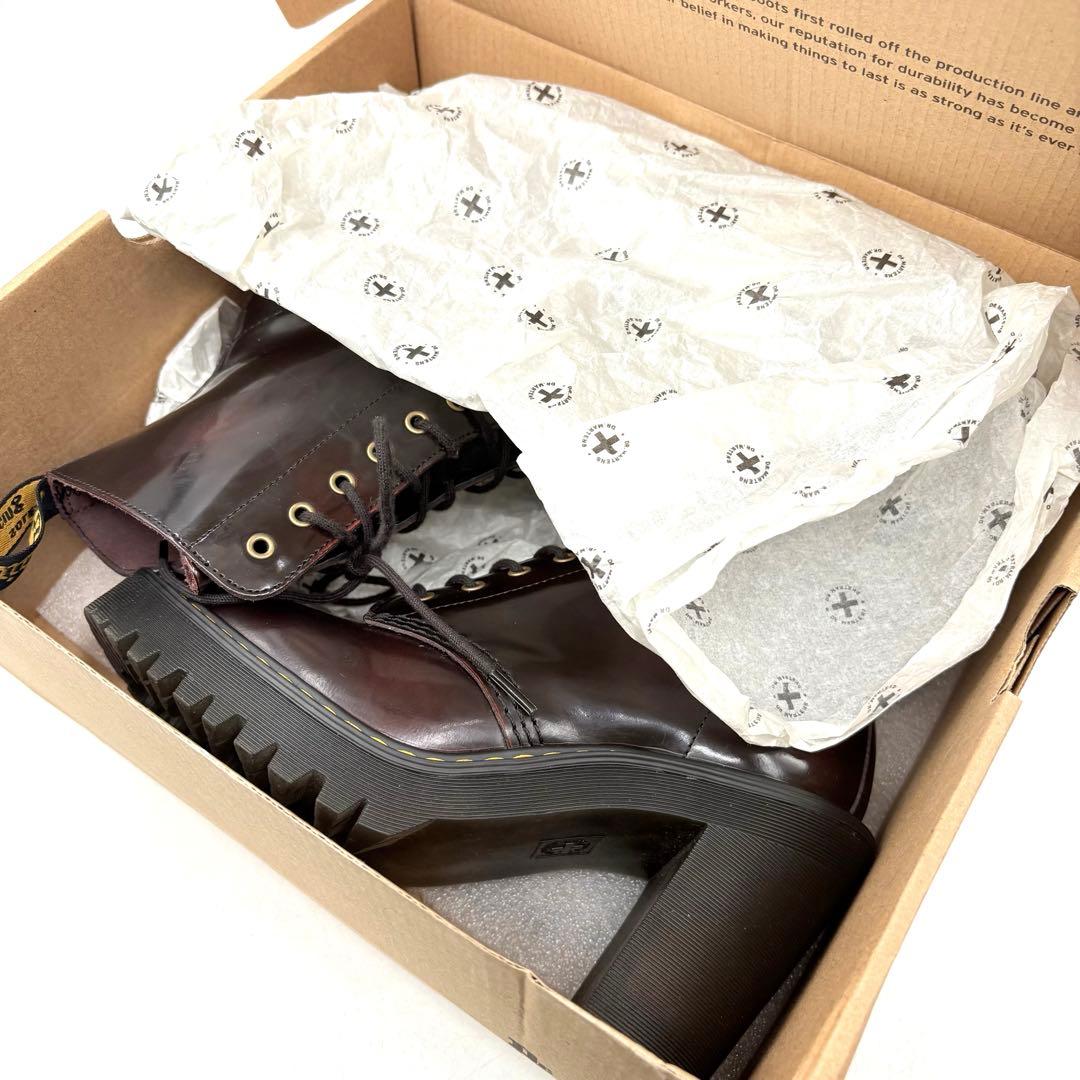 希少✨ ドクターマーチン KENDRA 厚底 【UK4】 バーガンディ レザー