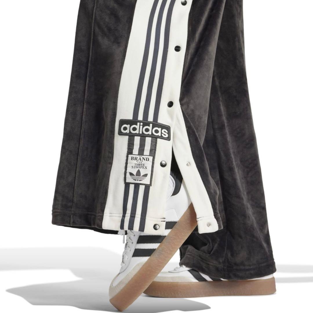 新品S⭐️adidasアディブレイク ベロア トラックパンツ ブラック 重盛さと美