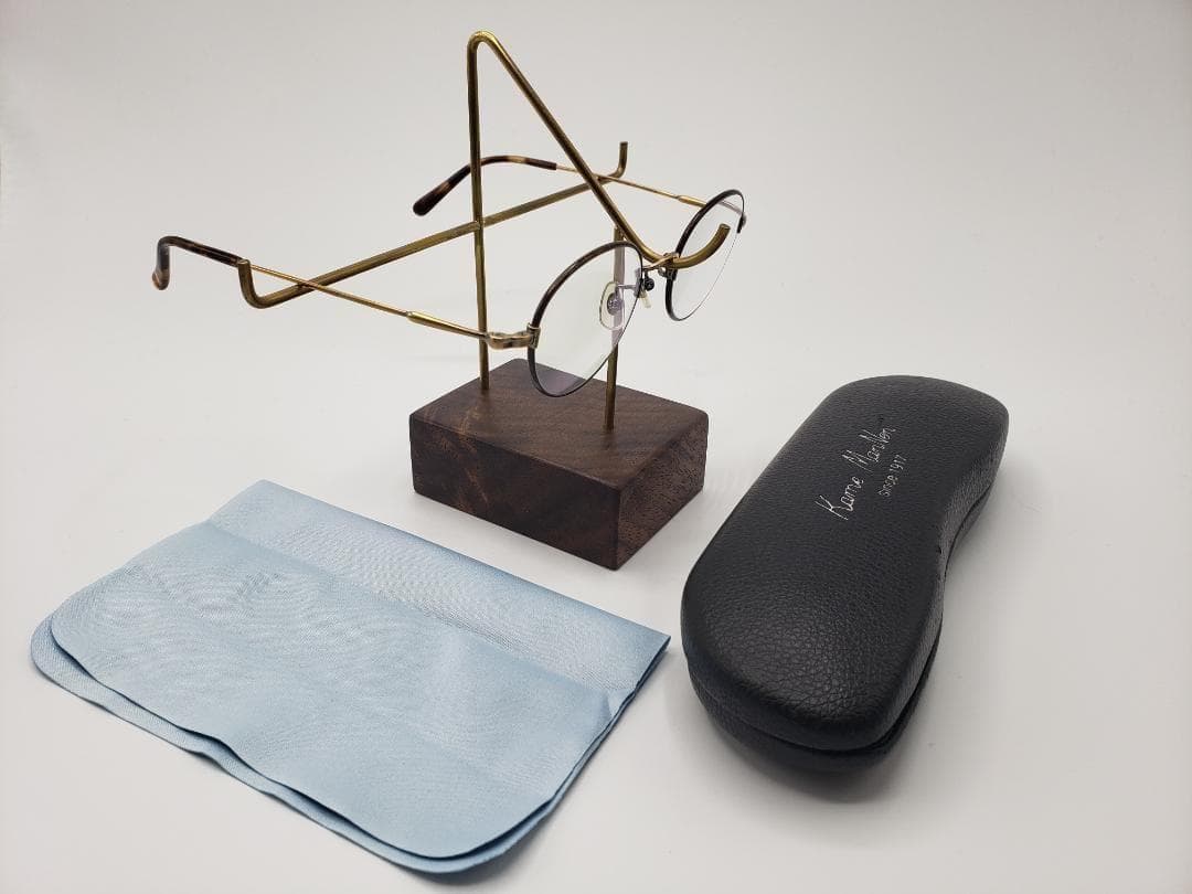 カメマンネン ボストン べっ甲柄 チタン製 眼鏡 KameManNen